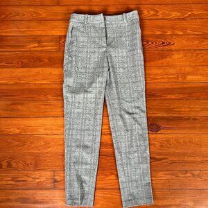H&M Cropped Ankle Houndstooth Patterned Work Pants SIZE 0